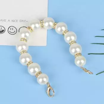 1 шт., ремень для сумки из искусственного жемчуга, ремень с ручками из бисера, цепочка для женской сумки, ручки для сумки