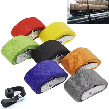 1 шт., ремень с храповым механизмом Cargolash, металлическая пряжка, натяжной веревочный ремень, ремень с металлической пряжкой, ремни для багажа 2.5 cm*1m чёрный