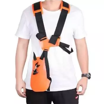 1 шт. ремень с мягкой подкладкой для кустореза, триммера, садового секатора, удобный, экономящий труд, W-образный, двойной плечевой ремень жёлтый