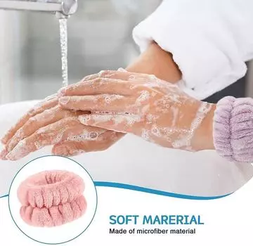 1 шт., ремешок для мытья в спа, ремешок для мытья рук из микрофибры, ремешок для полотенца для йоги, бега, браслет для мытья лица, HMM бежевый