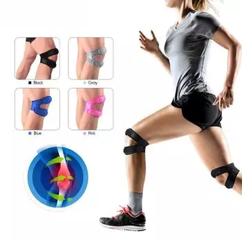 1 шт., ремешок для поддержки сухожилия надколенника, уменьшающий тендинит надколенника, коленный бандаж со стабилизатором надколенника для бега, тендинита, MCL
