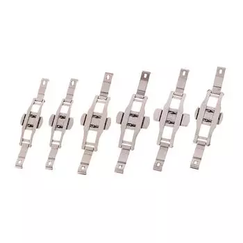 1 шт., ремешок из нержавеющей стали, пряжка для часов, серебряная пряжка, складная застежка для часов, аксессуары для кнопок 25*6mm