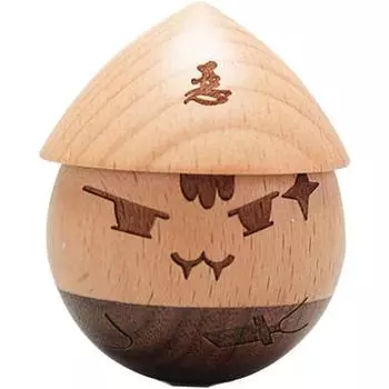 1 шт., ремесленная игрушка для детей, стакан для детей, старая игрушка, игрушка-тумблер, деревянная игрушка-тумблер, милое украшение, настольная игрушка 4.4*4.4*5.7cm