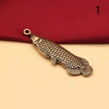 1 шт. ретро-амулет латунные рыбки-амулеты кулон сделай сам украшение миниатюрный брелок ювелирные изделия украшение для дома ремесло сувенир подарок 1