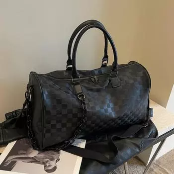 1 шт. Ретро большая вместительная сумка для хранения, водонепроницаемая большая сумка для фитнеса на молнии, подходит для плавания, фитнеса, командировки, спорта белый