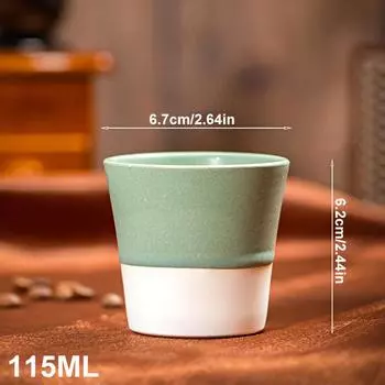 1 шт. Ретро керамическая чашка для кофе, японская чашка с цветной глазурью, ручная чашка для послеобеденного чая, кружка, подарок, чайная чашка, кружка 115 мл/170 мл/270 мл S