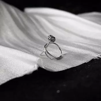 1 шт. Ретро Креативный Клипса для Хряща Уха с Шипами Розы Односторонняя Нейтральный Крутой Серебристый Цвет Простые Повседневные Вечерние Ювелирные Изделия Подарок