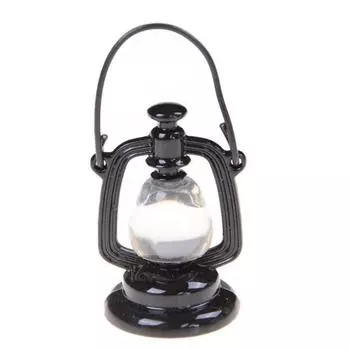 1 шт. Ретро масляная лампа кукольный домик миниатюрная игрушка кукла еда кухня гостиная аксессуары чёрный