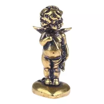 1 шт. Ретро Медная статуя Купидона, Бога Любви, Маленькие украшения, Медные фигурки ангелов, настольные украшения, аксессуары для домашнего декора 1