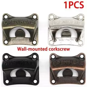1 шт., ретро настенная открывалка для бутылок, вино, пиво, газировка, стеклянная крышка, открывалка для бутылок, кухонные аксессуары, барные подарки