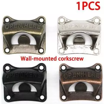 1 шт., ретро настенная открывалка для бутылок, вино, пиво, газировка, стеклянная крышка, открывалка для бутылок, кухонные аксессуары, барные подарки
