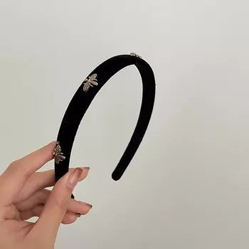 1 шт. Ретро обруч для волос Темперамент Пчела Широкий обруч для волос Повязки для волос для женщин Девушек Французская Универсальная Модная Повязка на голову Аксессуары для волос