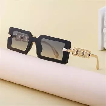 1 шт. Ретро пляжные уличные солнцезащитные очки для путешествий и отдыха на природе квадратные солнцезащитные очки UV400 роскошные градиентные оттенки современные очки Y2k для женщин и мужчин