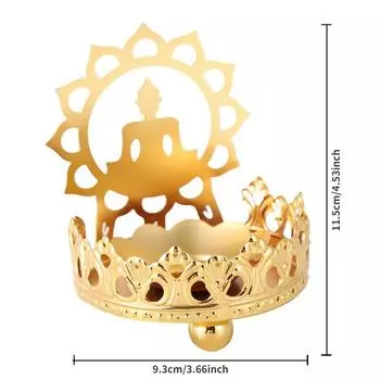 1 шт. ретро полый резной подсвечник для чайной свечи Будда гхи держатель лампы настольное украшение украшения буддийские принадлежности подарок