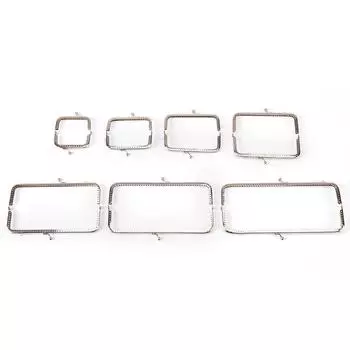 1 шт. Ретро сплав металла цветок кошелек сумка Diy Craft рамка поцелуй застежка замок серебро 8.5CM серебряный