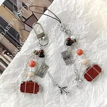 1 шт. ретро стиль клубный подарок мини микрофон бусина брелок мобильный кулон