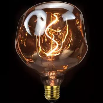 1 шт., ретро светодиодная гибкая лампа накаливания, креативная светодиодная лампа с диммером, 220 В, 4 Вт, цоколь E26, 2300 К, теплый свет, янтарная стеклянная лампа Type 1
