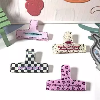 1 шт. Ретро-зажим для папки, винтажный американский стиль, нелипкий зажим для блокнота, кавайный акриловый зажим для скрапбукинга, милый студент