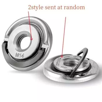 1 шт. Резьба M14 угловая шлифовальная машина самоблокирующаяся прижимная пластина угловая шлифовальная машина прижимная пластина быстросъемная фланцевая гайка инструмент с электроприводом 1pc