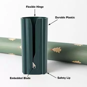 1 шт., резак для оберточной бумаги, рождественские режущие инструменты, подарок, рождественские подарки синий