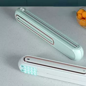 1 шт., резак для пластиковой пленки, упаковка для пищевых продуктов, бумага для выпечки, резак для оловянной фольги, кухонная коробка для пищевой пленки, домашняя коробка для резки, раздвижной тип ножа белый