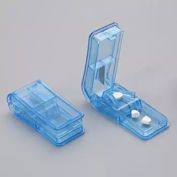 1 шт., резак для таблеток, аптечка, разделитель для резки таблеток, разделитель для таблеток, коробка для таблеток, чехол для таблеток, разветвитель синий
