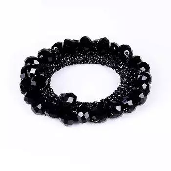 1 шт. резинка для волос с бусинами и стразами, женский аксессуар для волос