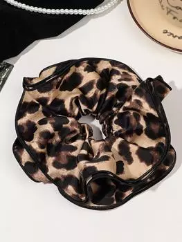 1 шт. резинка для волос с леопардовым принтом, большие резинки для густых волос, мягкие резинки-резинки для женщин, аксессуары для волос для девочек