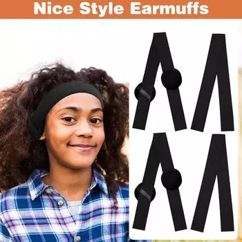 1 шт. резинки для парика, удерживающие парик на месте с ушными вкладышами, эластичные резинки для парика, кружевная лента, плавящаяся лента для кружевной передней части чёрный