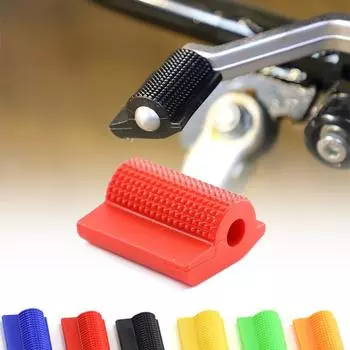 1 шт., резиновый чехол на педаль рычага переключения передач мотоцикла, защита для обуви, подножка, сапоги с гелем, универсальные аксессуары для мотоциклов чёрный