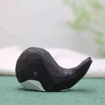 1 шт. Резной брелок-подвеска на день рождения, деревянный брелок в виде кита, ручная работа, милые поделки