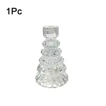 1 шт. Романтический настольный подсвечник с дизайном дерева, стеклянный подсвечник 13,2x8,1 см