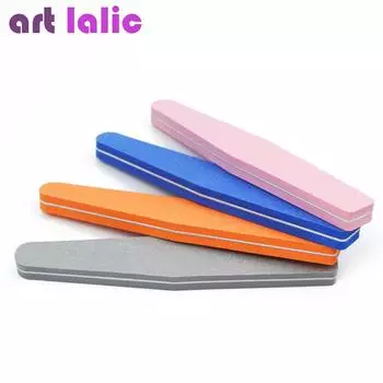 1 шт., ромбовидная губка для дизайна ногтей, буфер для шлифования 100/180, пилочки для полировки DIY