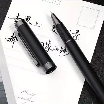 1 шт. роскошная высококачественная металлическая перьевая ручка, 0,7 мм ручка для подписи в офисе