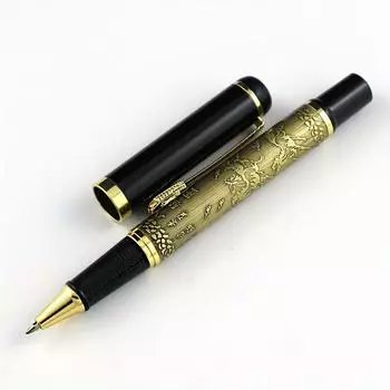 1 шт. роскошная высококачественная шариковая ручка из металла толщиной 0,5 мм со средним наконечником, подходит для использования в бизнесе и офисе в качестве ручки для подписи