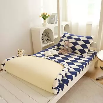 1 шт. Роскошная зимняя бархатная простыня на резинке - Мягкое, теплое и плюшевое постельное белье для осени и зимы - Чехол для матраса из молочного бархата для спальни и гостевой комнаты 1pc 80*190*15cm