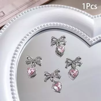 1 шт. Роскошные Кавайные Бантики Шармы для Нейл-Арта 3D Японский Сплав Галстук-Бабочка Ювелирные Изделия Украшение для Ногтей DIY Подвеска Любовь Аксессуары