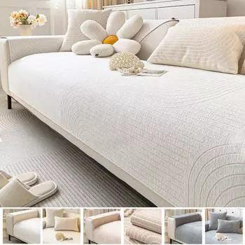 1 шт. Роскошный чехол для дивана из шенилла, однотонное полотенце для дивана в гостиной, подушка для углового дивана в форме буквы L, подушка для сиденья для домашнего декора A 70x70