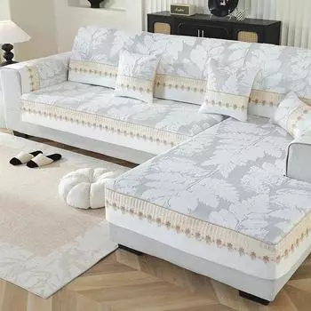 1 шт. Роскошный чехол для дивана из шенилла, коврик для гостиной, универсальный нескользящий чехол для дивана, Г-образный чехол для полотенца для дивана, домашний декор 70x70