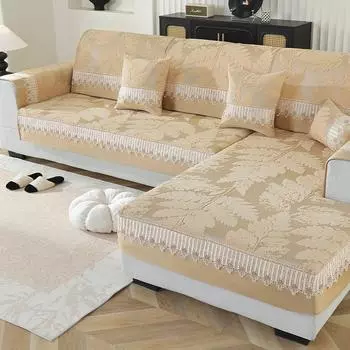 1 шт. Роскошный чехол для дивана из шенилла, коврик для гостиной, универсальный нескользящий чехол для дивана, Г-образный чехол для полотенца для дивана, домашний декор 70x70