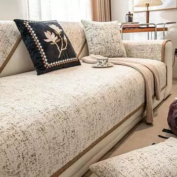 1 шт. Роскошный чехол для сиденья дивана из шенилла, противоскользящий, универсальный, L-образный, чехлы для дивана, домашний декор, протектор для дивана для домашних животных и детей A 70x70