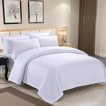 1 шт. Роскошный пододеяльник из 100% египетского хлопка, 5-звездочный отель, пододеяльник из чистого хлопка, атласная полоска, пододеяльник, наволочки 2pcs pillowcases