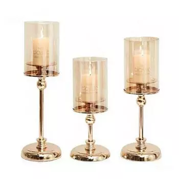 1 шт. Роскошный подсвечник, золотой подсвечник для свадебного бара, украшения стола для вечеринки, романтическая атмосфера, ароматерапия, свеча-чашка