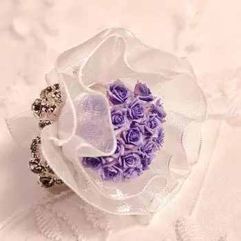 1 шт. Роза ручной цветок милый маленький букет DIY украшение ручной работы бисерный букет для куклы DIY Алмазный букет элегантный 14 цветов