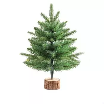 1 шт. Рождественская елка 2 стиля Настольный декор Мини рождественская елка для помещения Устойчивое основание Фестиваль Навидад Декоративное настольное украшение 45CM