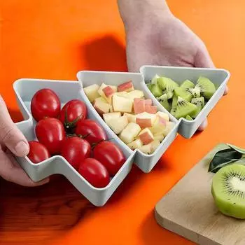 1 шт. Рождественская елка Фруктовая тарелка Украшения для рождественской вечеринки для дома 2024 Navidad Noel Natal Рождественские подарки С Новым годом 2025 светло-розовый