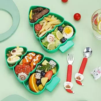 1 шт. Рождественская елка Тарелка для сортировки еды Поднос для закусок Бытовая уникальная форма Сухофруктовая тарелка