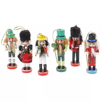 1 шт. Рождественская кукла 12 см Щелкунчик кукольный солдат украшения рождественская подвеска рождественская елка домашний декор подарок на год