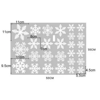 1 шт. Рождественская наклейка на окно Мультяшная Съемная Санта Снеговик Украшение для дома ПВХ Наклейка Клей Новый год Стеклянная фреска Декор для вечеринки A
