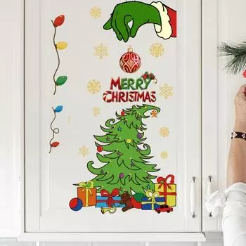 1 шт. Рождественская праздничная вечеринка гостиная ощущение атмосферы рождественская елка красочные огни 60*30cm